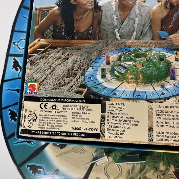 Mattel Survivor Board Game 2000 42745 No Pen No Instructions - Picture 13 of 13